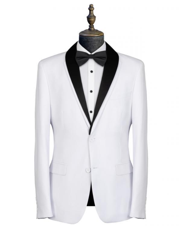 White dinner hot sale jacket hire