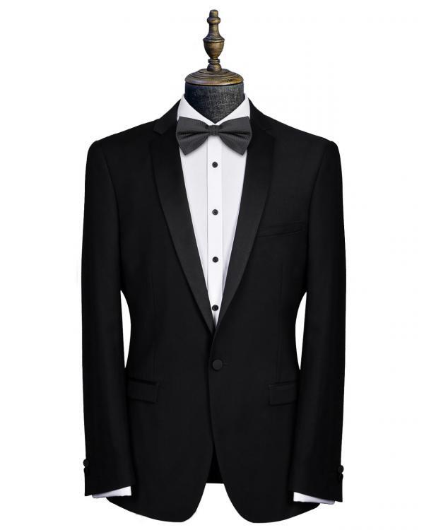 Christian Brookes Black Notch Lapel Tuxedo - Purchase Only
