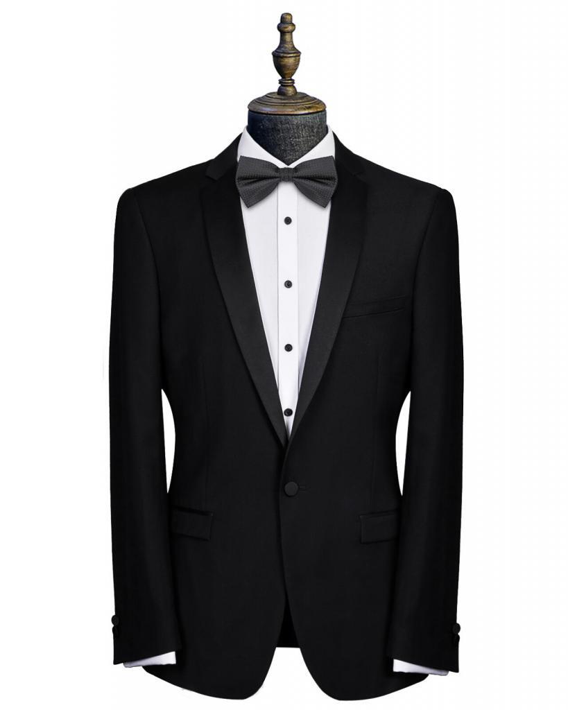 Christian Brookes Black Notch Lapel Tuxedo - Purchase Only