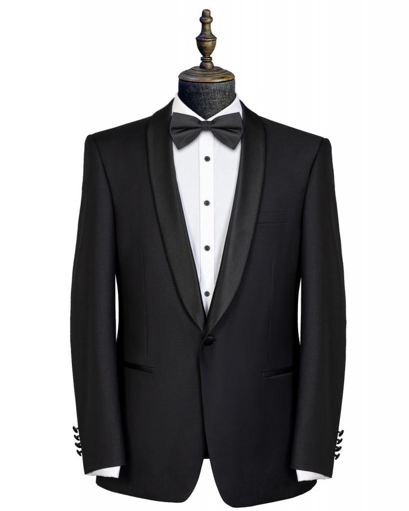 New England Jet Black Suit - Hire or Buy